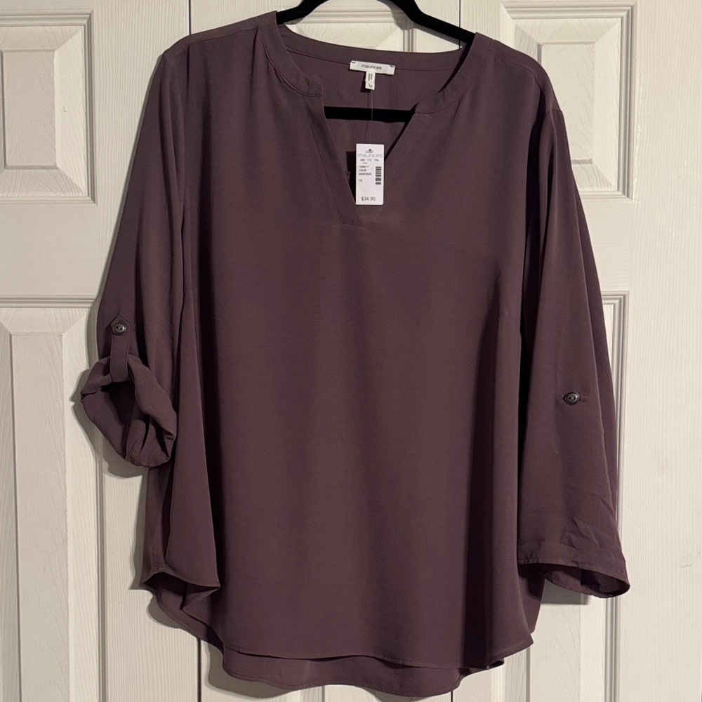 Maurices Deep Purple Blouse
